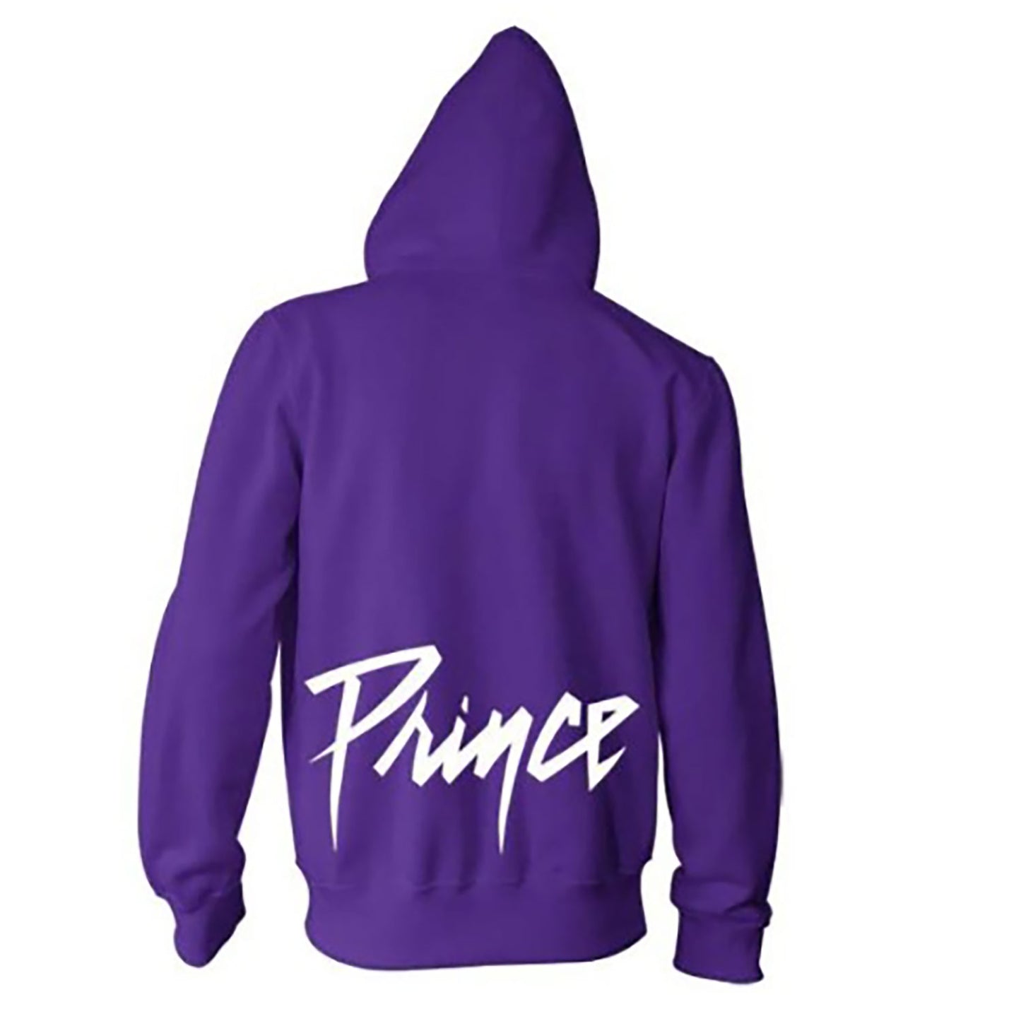 Prince Symbol Zip Hoodie Zippered Hooded Sweatshirt Back
