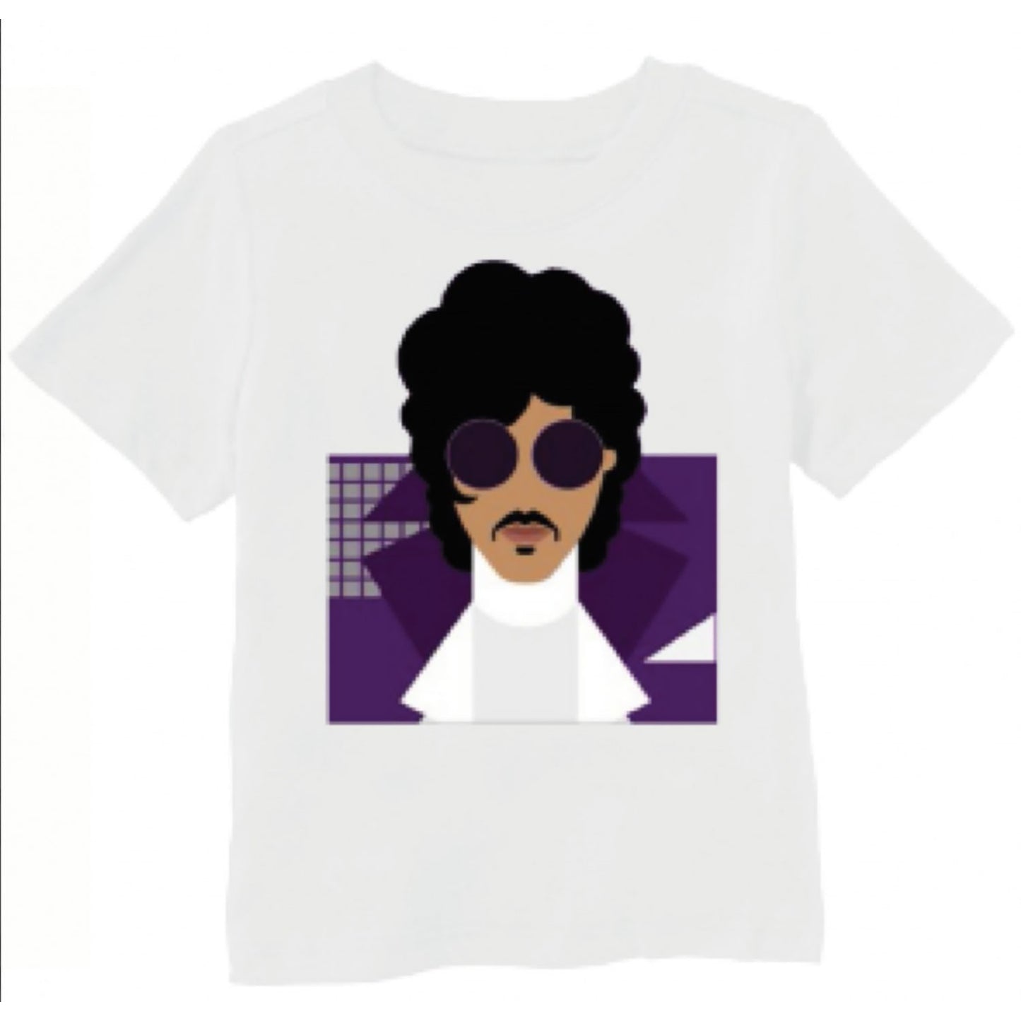 Prince Cartoon Sunglasses T-shirt Front