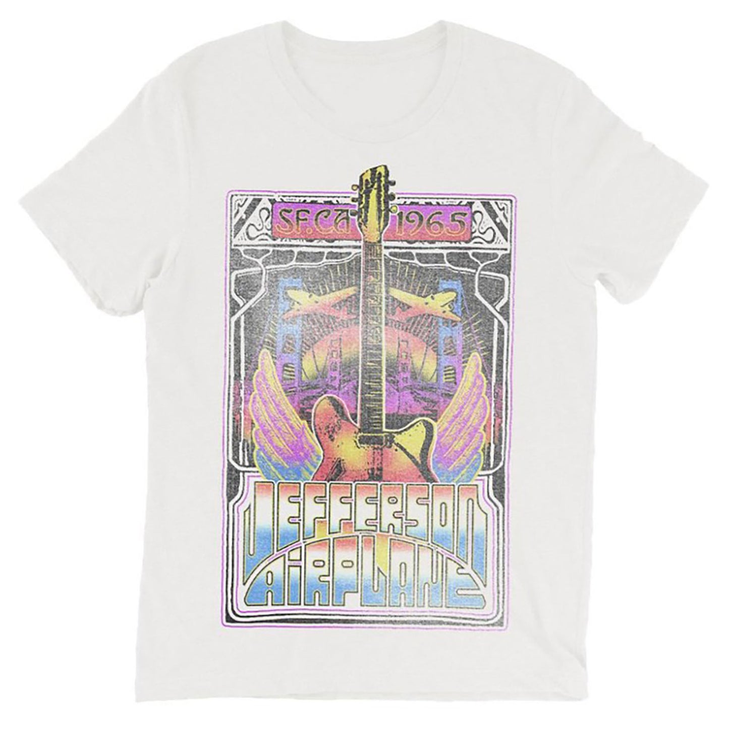 Jefferson Airplane Guitar Wings T-shirt Front