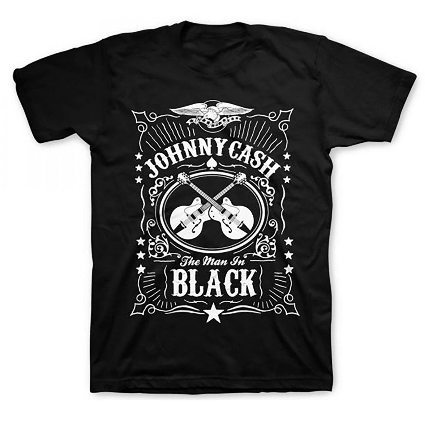 Johnny Cash The Man In Black T-shirt Front