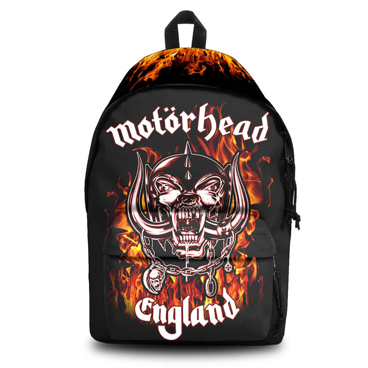 Motorhead England Fire Daypack Backpack Front
