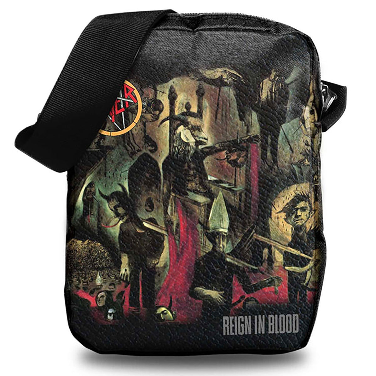 Slayer Reign In Blood Crossbody Bag Messenger Bag Front