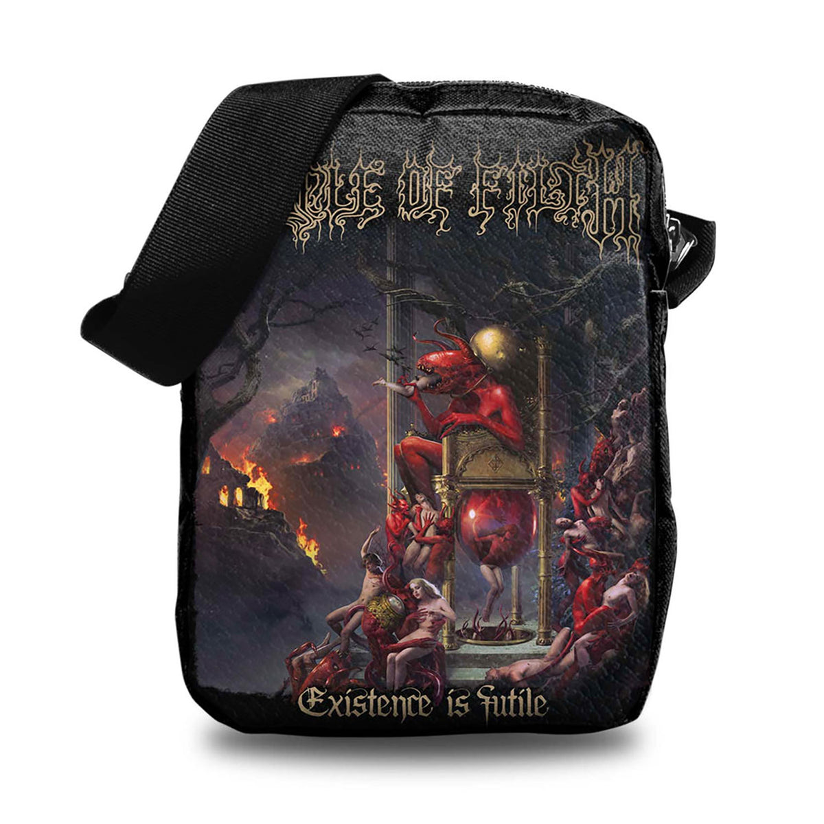 Cradle Of Filth Existence Is Futile Crossbody Bag Messenger Bag Front