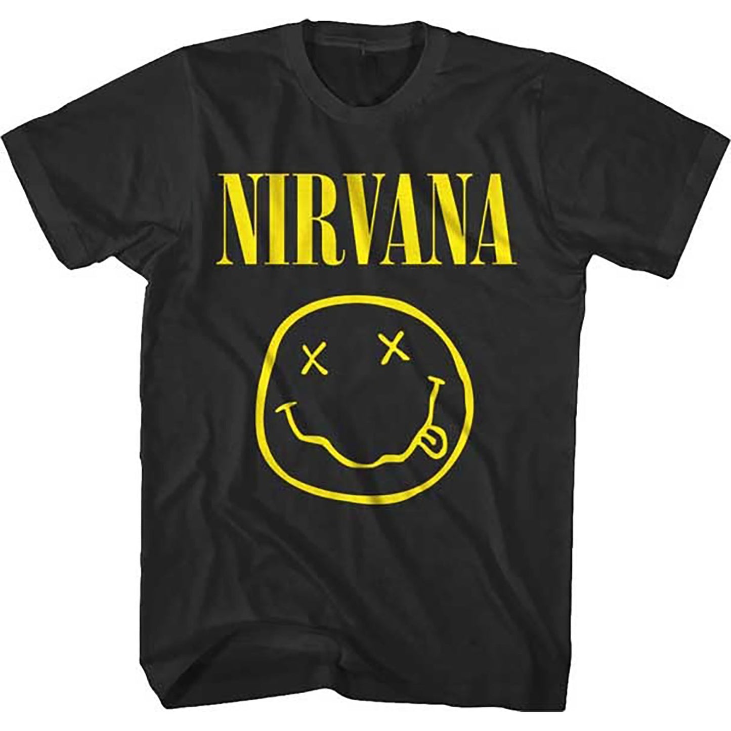 Nirvana Smile Face One Sided Slim Fit T-shirt Front
