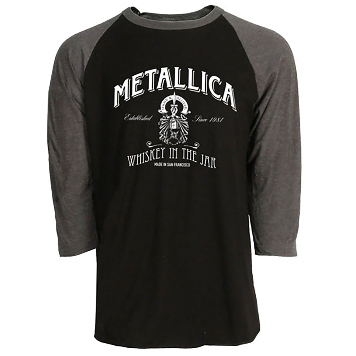 Metallica Whiskey In The Jar Baseball Jersey Front