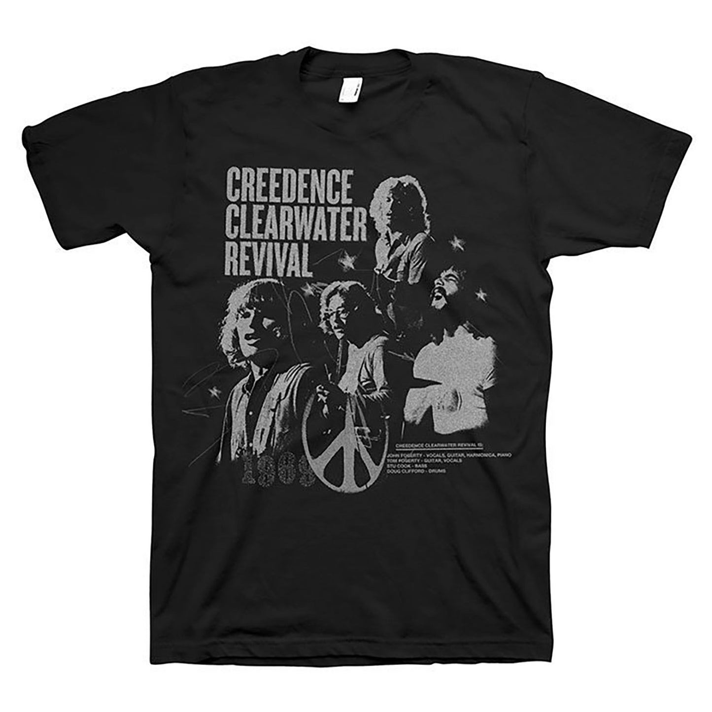 Creedence Clearwater Revival Peace Punk T-shirt Front