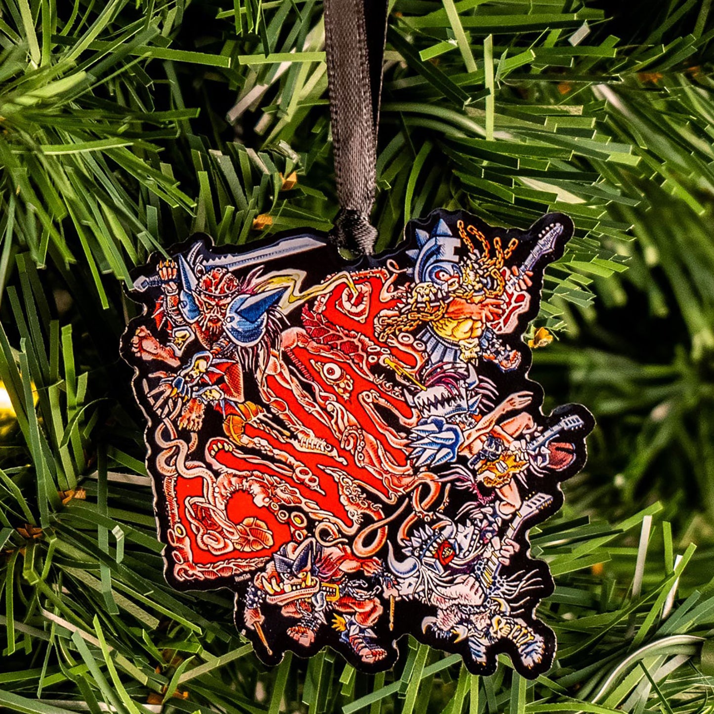 Gwar Guts Metal Ornament Christmas Ornament Back