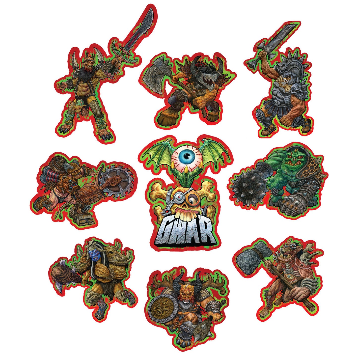 Gwar Wall Decor Set Halloween Decoration Front