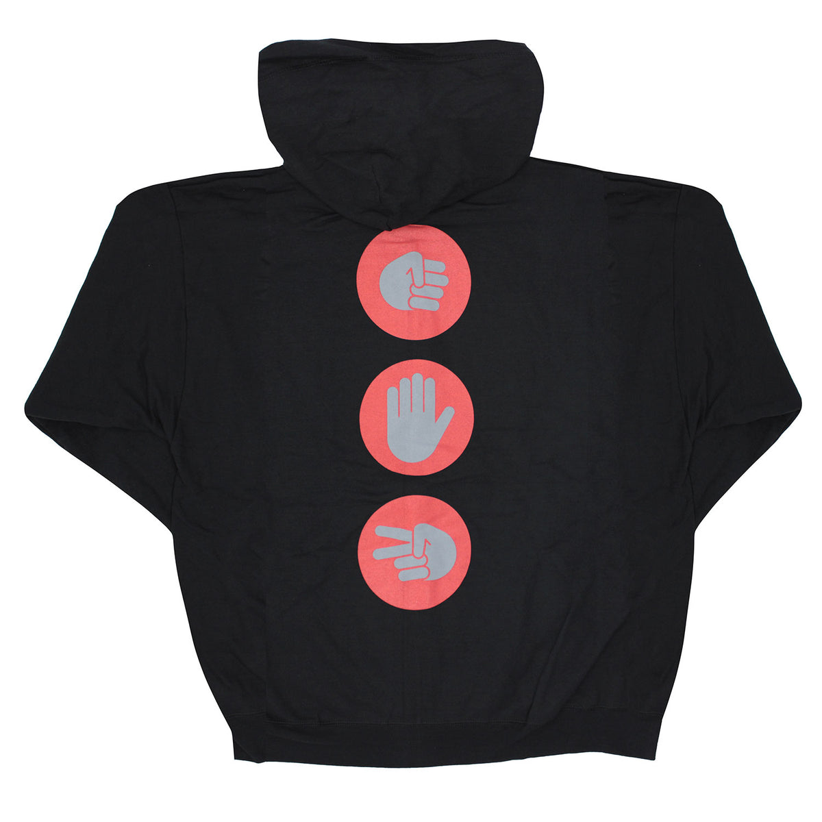 Sting Rock | Paper | Scissors North America Tour 2016 Zippered Hooded Sweatshirt Back