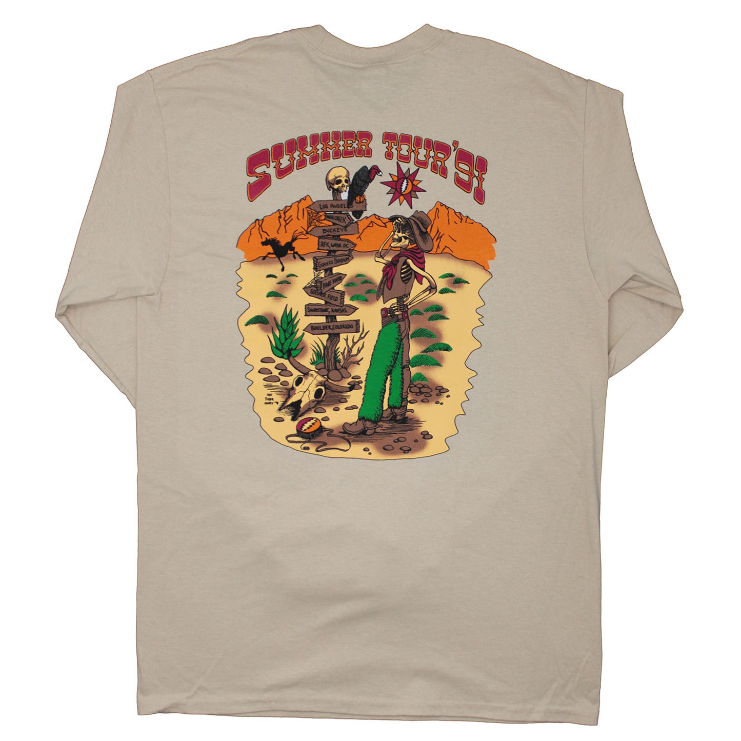 Grateful Dead Summer Tour '91 Long Sleeve Back