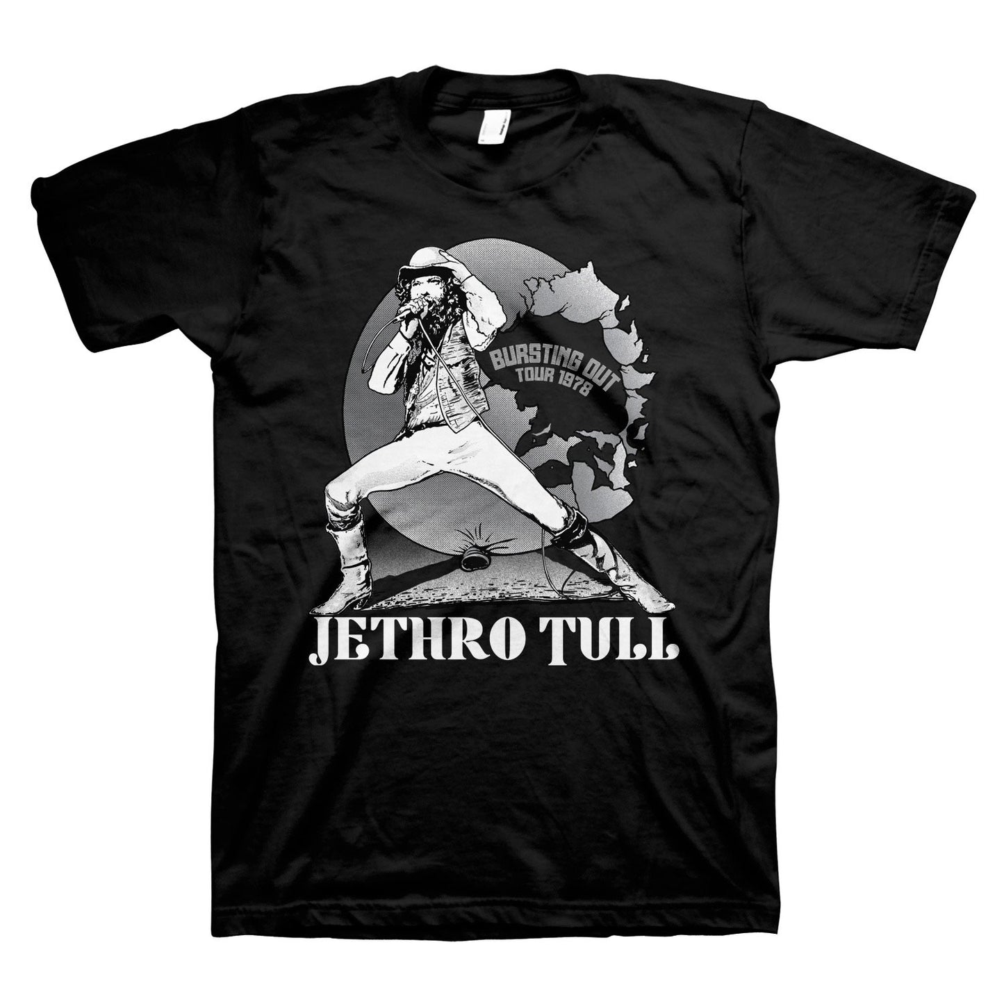 Jethro Tull Bursting Out Live BNW T-shirt Front
