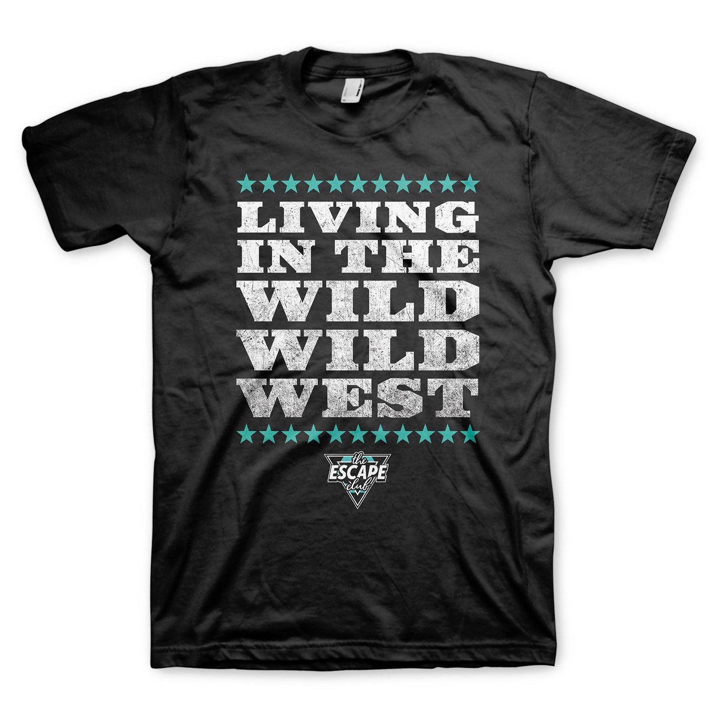 Escape Club Wild West Words T-shirt Front