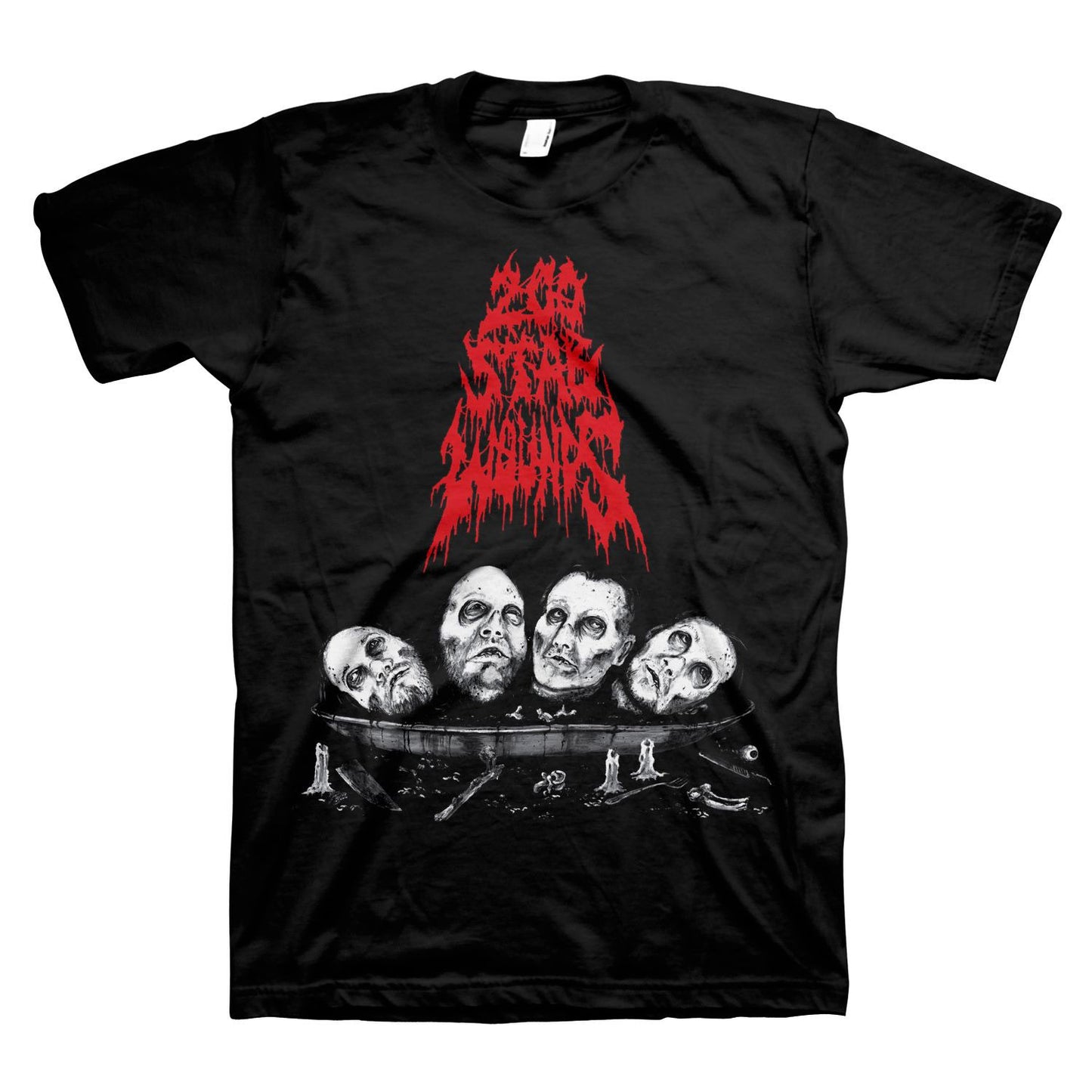 200 Stab Wounds Severed Heads T-shirt Front
