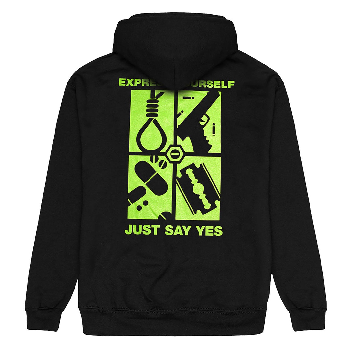 Type O Negative Just Say Yes Hooded Sweatshirt Back