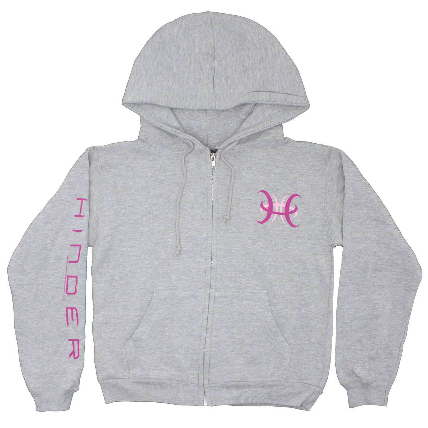 Hinder Pink & Purple Logos by Jon Lauren Girls Jr Sweatshirt Front