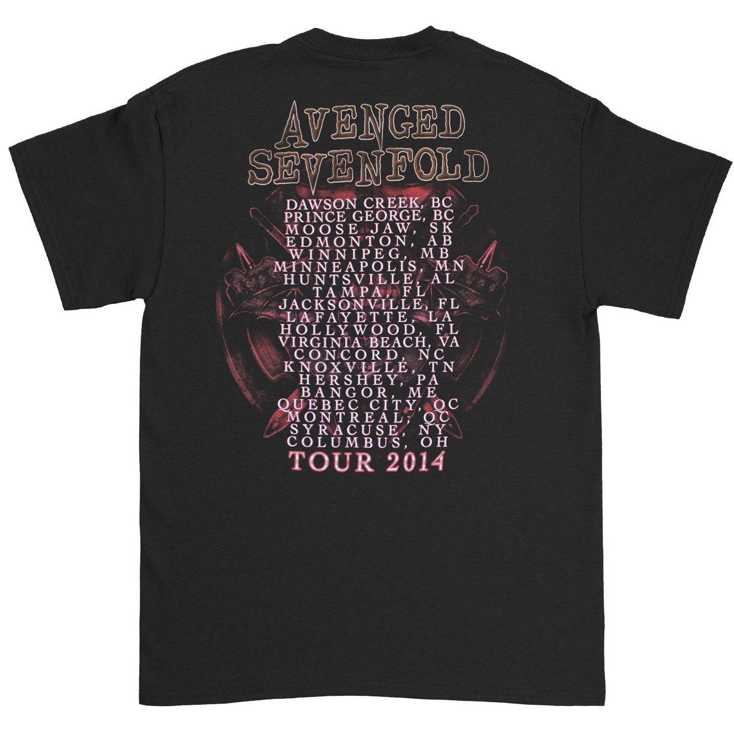 Hail To The King Tour 2014 T-shirt