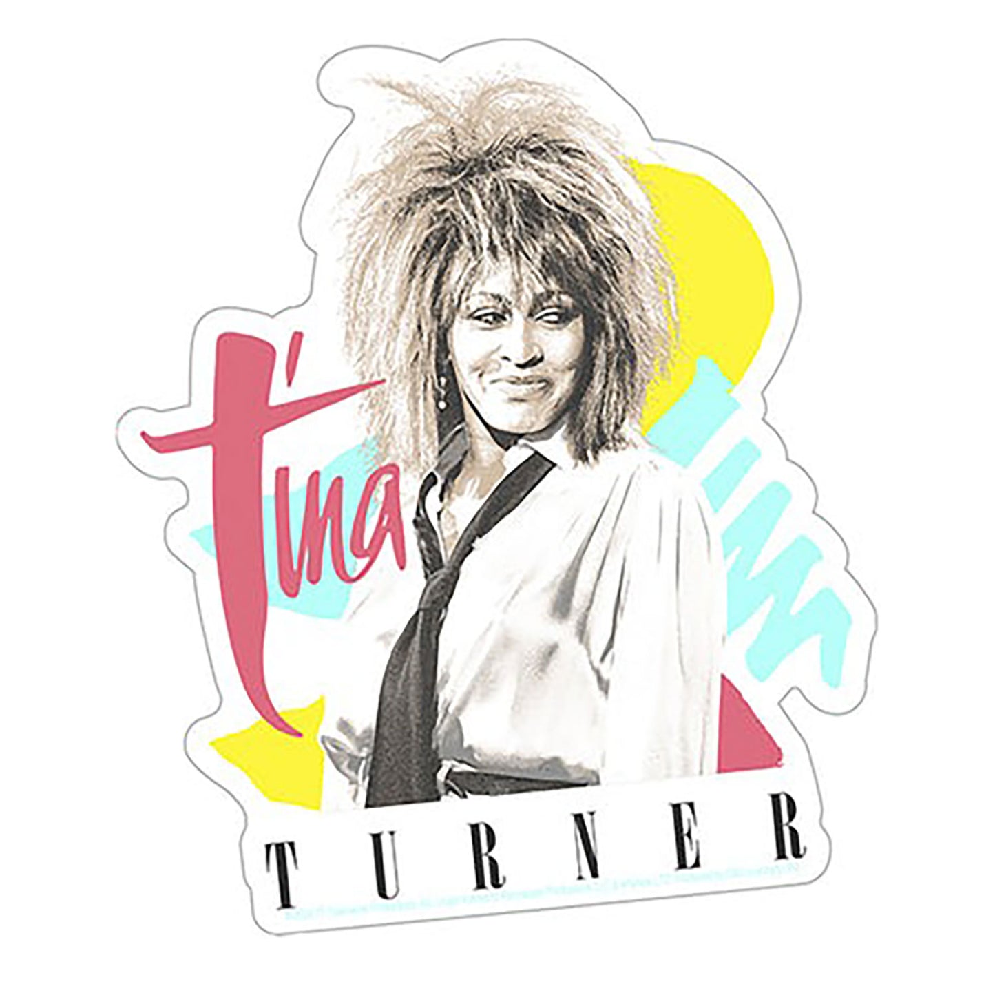 Tina Turner Tie Sticker Front