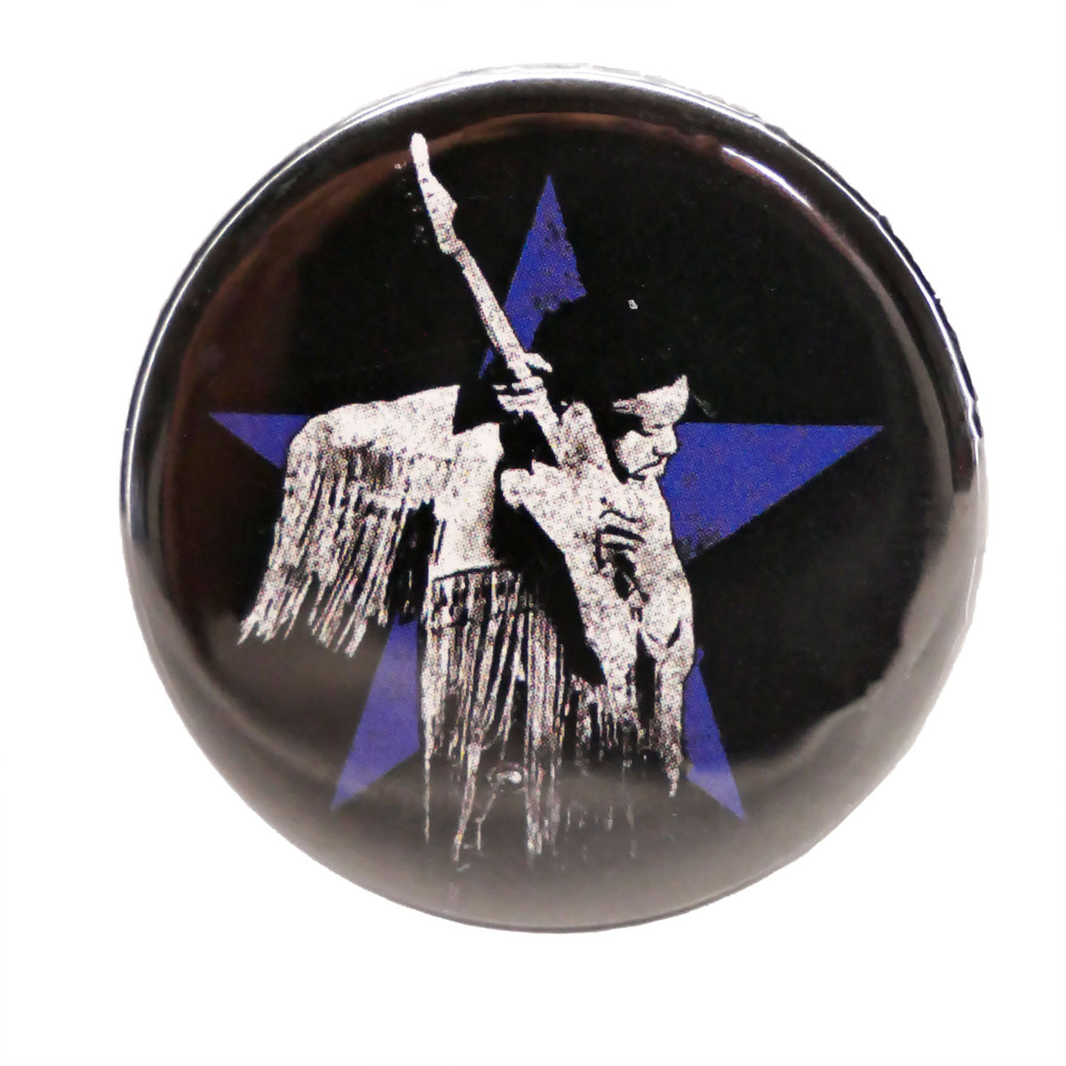 Jimi Hendrix Star Button Front