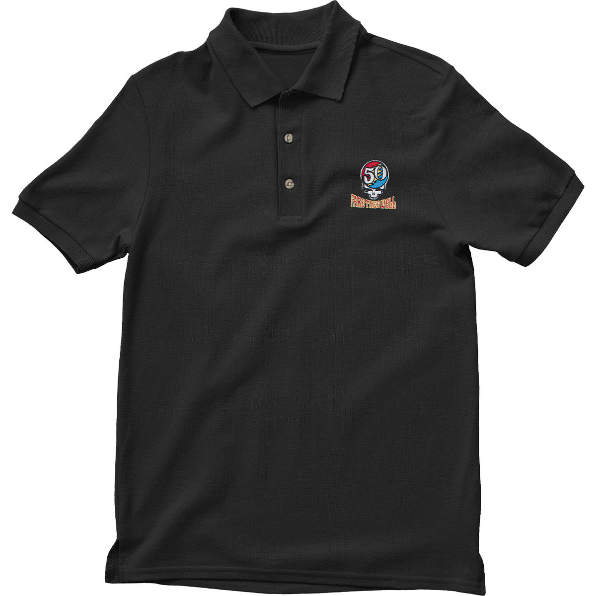Grateful Dead 50th Anniversary Fare Thee Well Polo Shirt Front