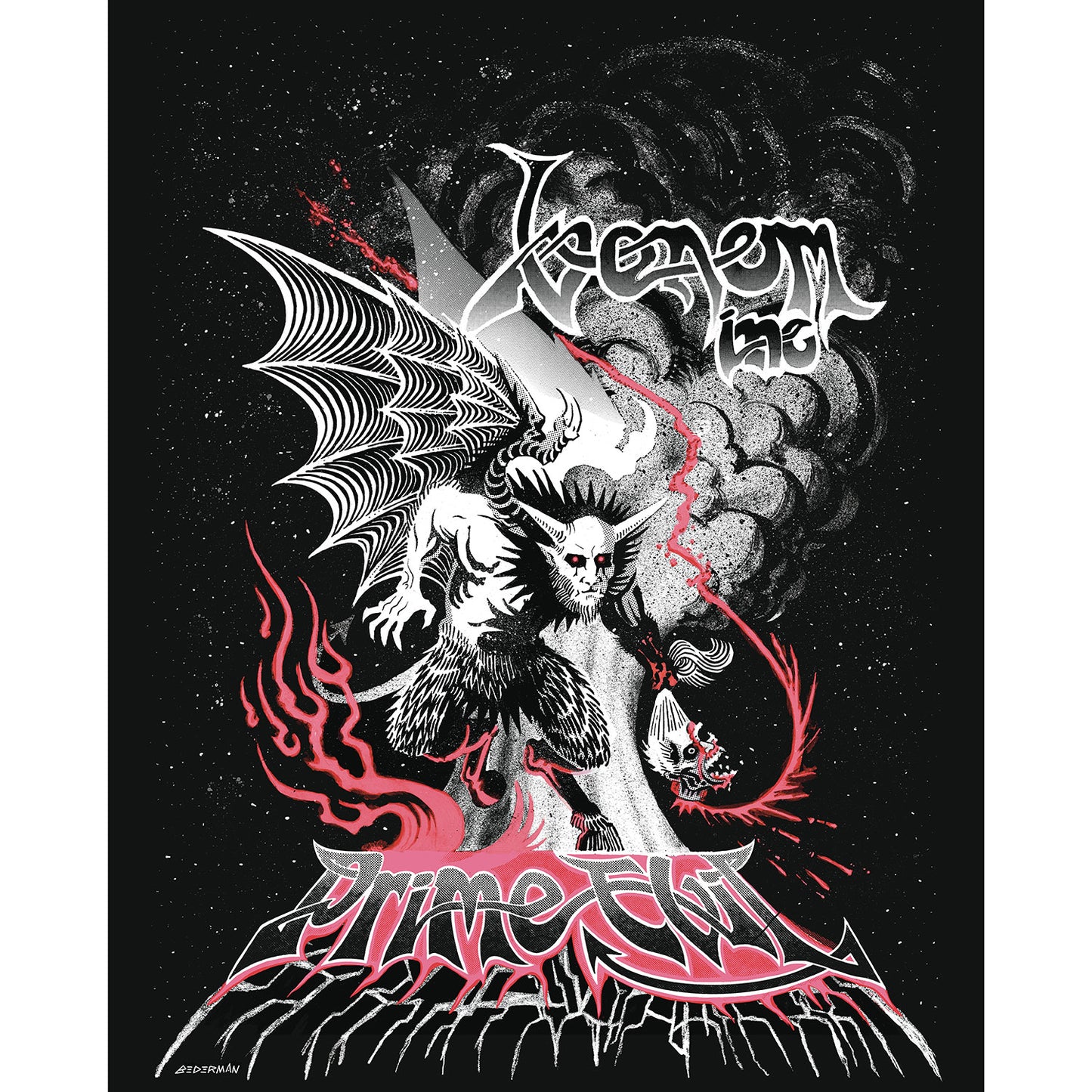 Venom Inc. Prime Evil by Wonkytiger (Rockabilia Exclusive) Concert Promo Poster Front