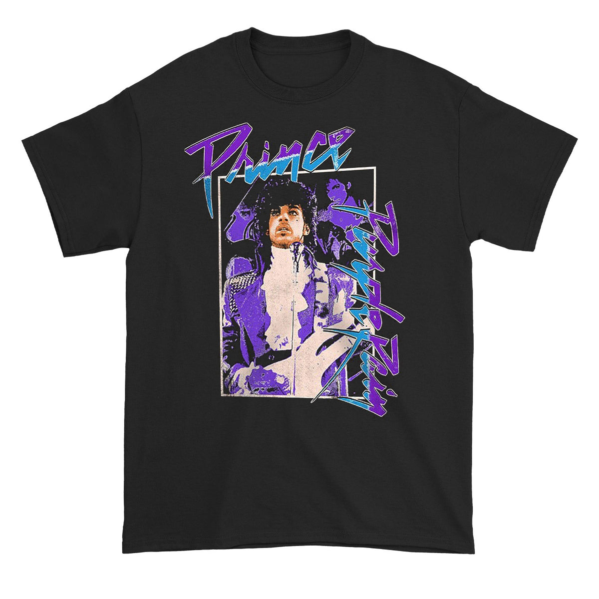 Prince Abstract Purple Rain T-shirt Front
