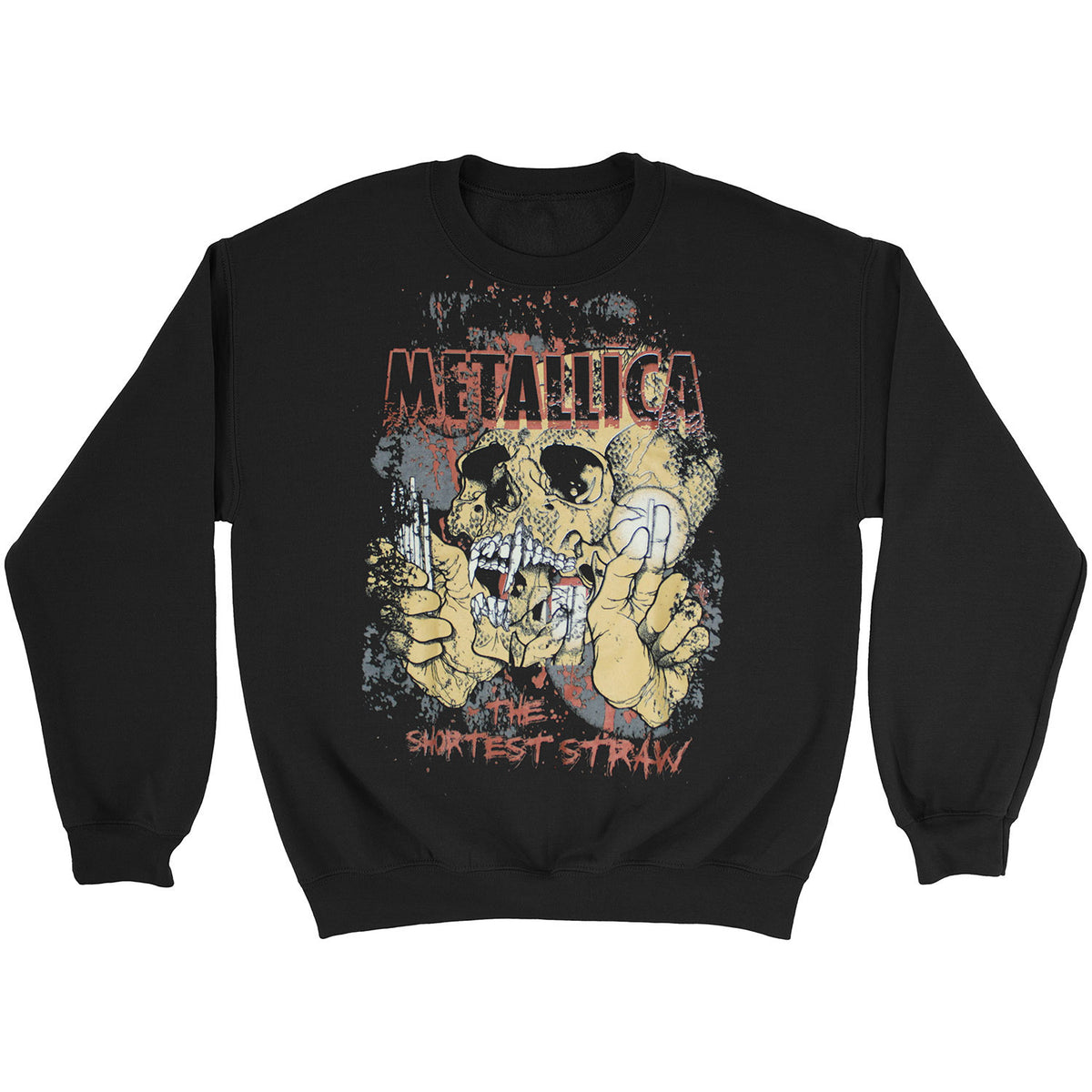 Metallica Shortest Straw Fleece Sweatshirt Front