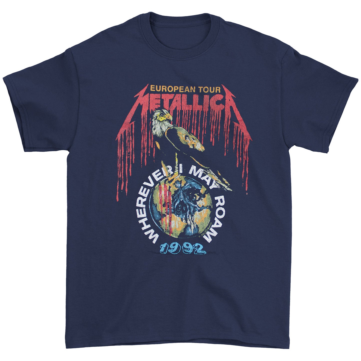 Metallica 1992 European Tour T-shirt Front