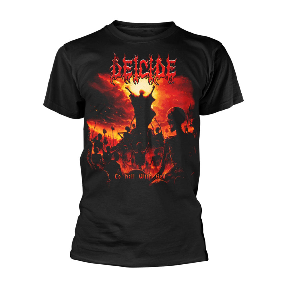 Deicide To Hell With God T-shirt Front