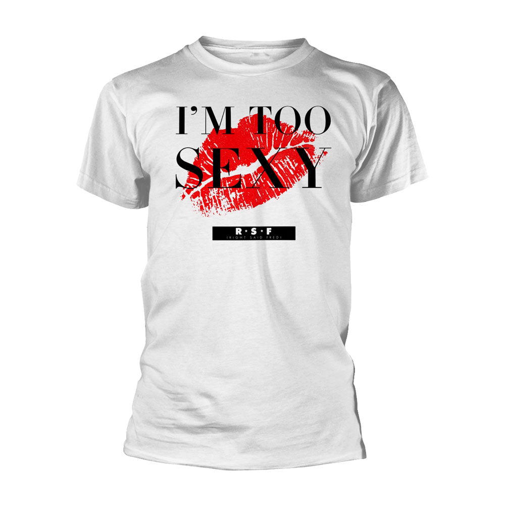 Right Said Fred I'm Too Sexy (single) (white) T-shirt Front