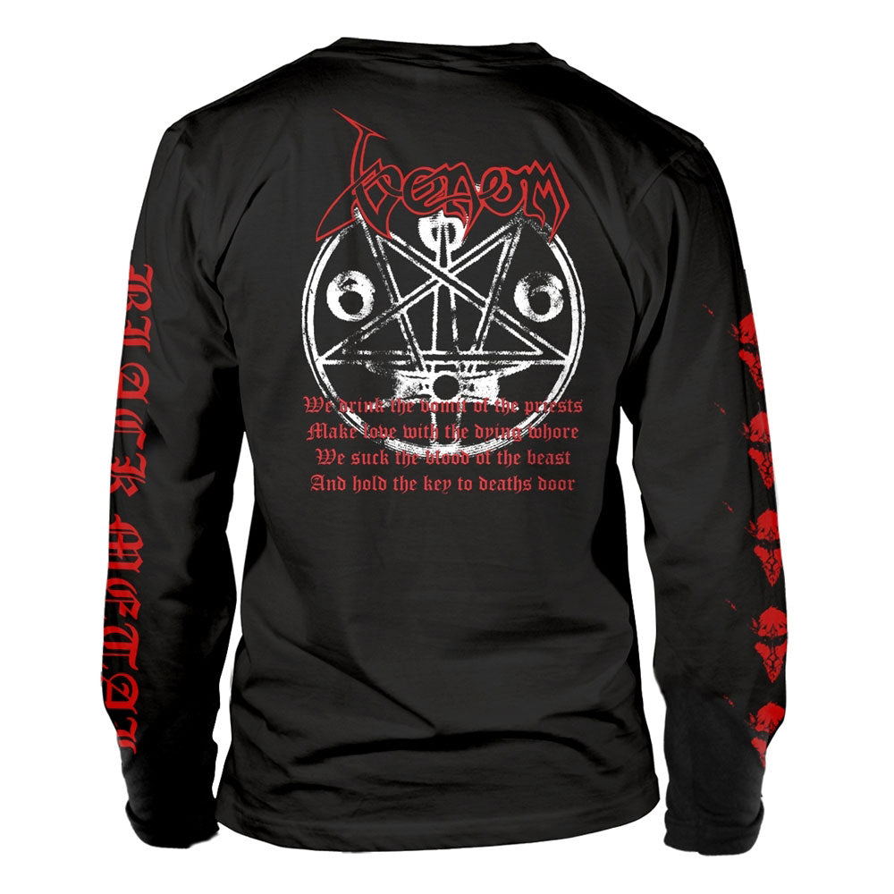 Venom Black Metal (red) Long Sleeve Back