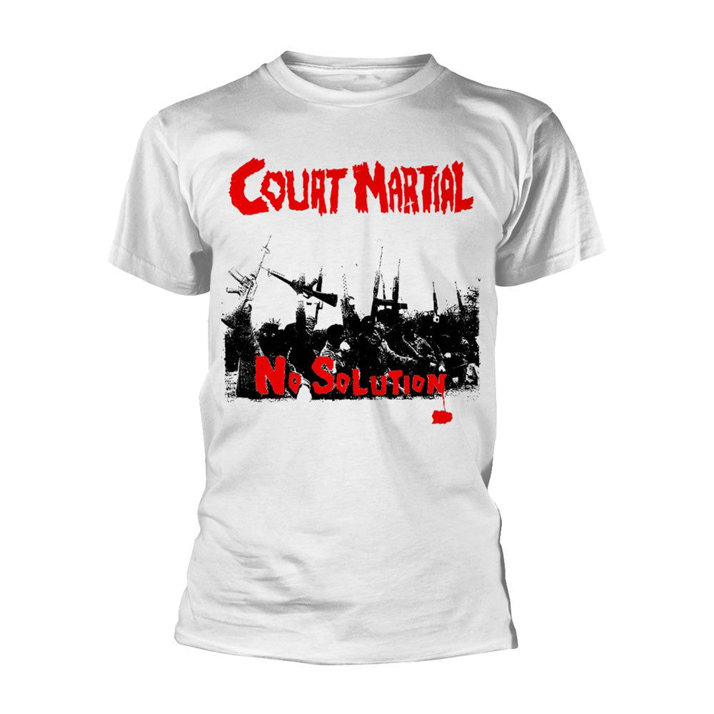 Court Martial No Solution (white) T-shirt Front