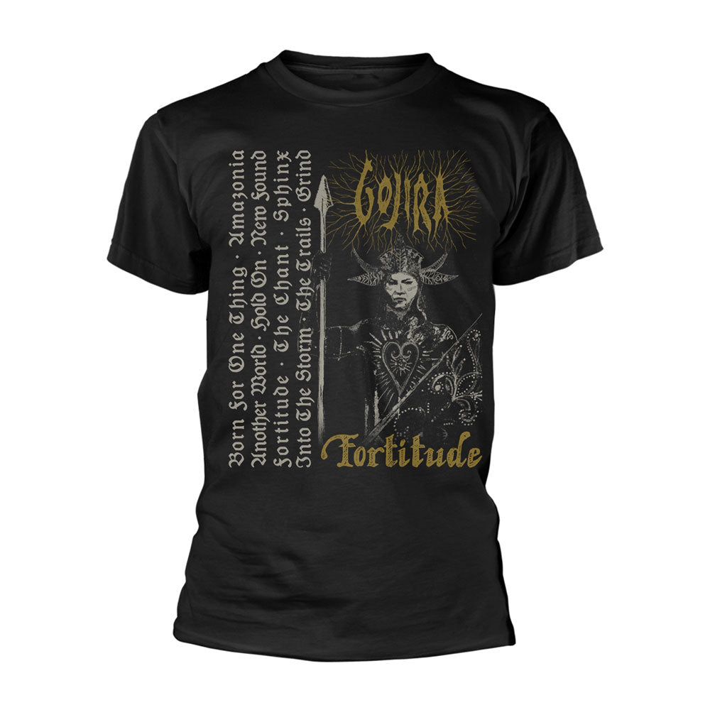Gojira Fortitude Tracklist (organic) T-shirt Front