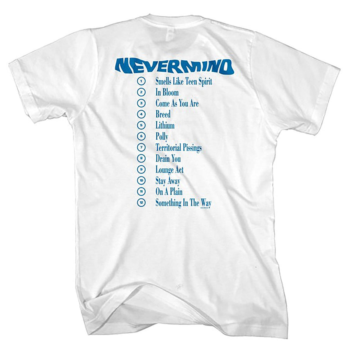 Nirvana Nevermind Album T-shirt Back