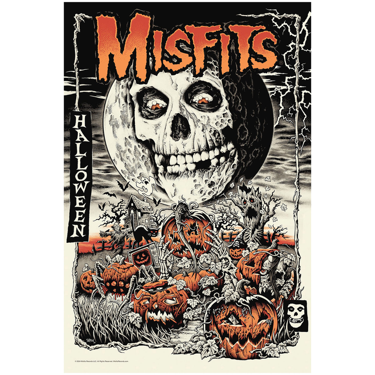 Misfits Halloween by Mike Sutfin Limited Screenprint Front