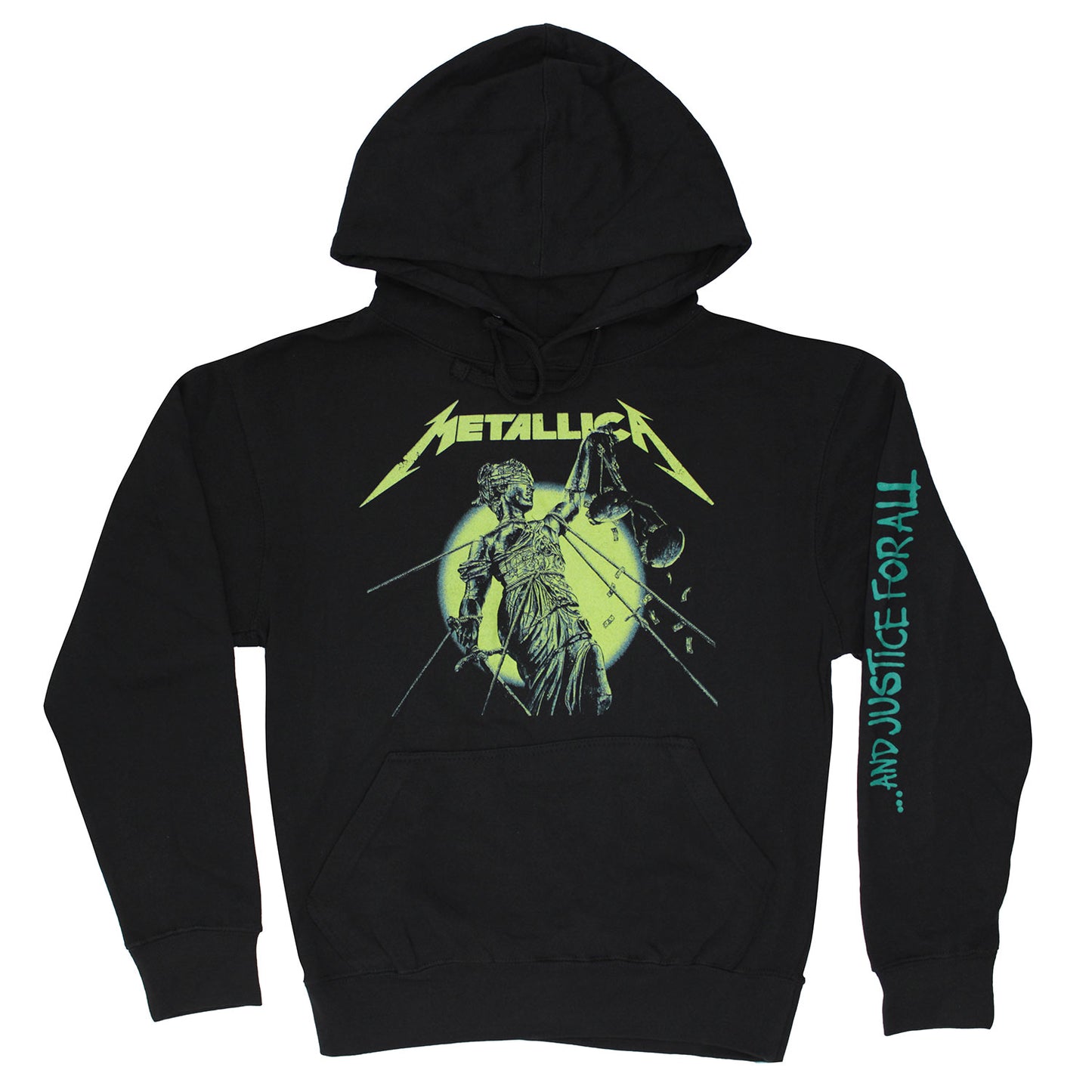 Metallica Justice For All w/ Sleeve Hit Hooded Sweatshirt