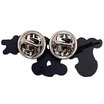 Jimi Hendrix Logo Pewter Pin Badge Alt 2