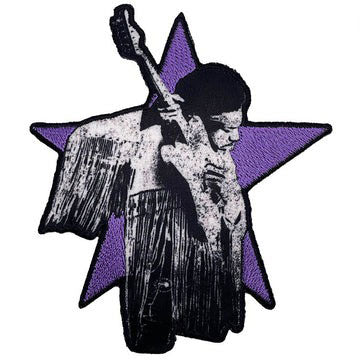 Jimi Hendrix Star Embroidered Patch Front