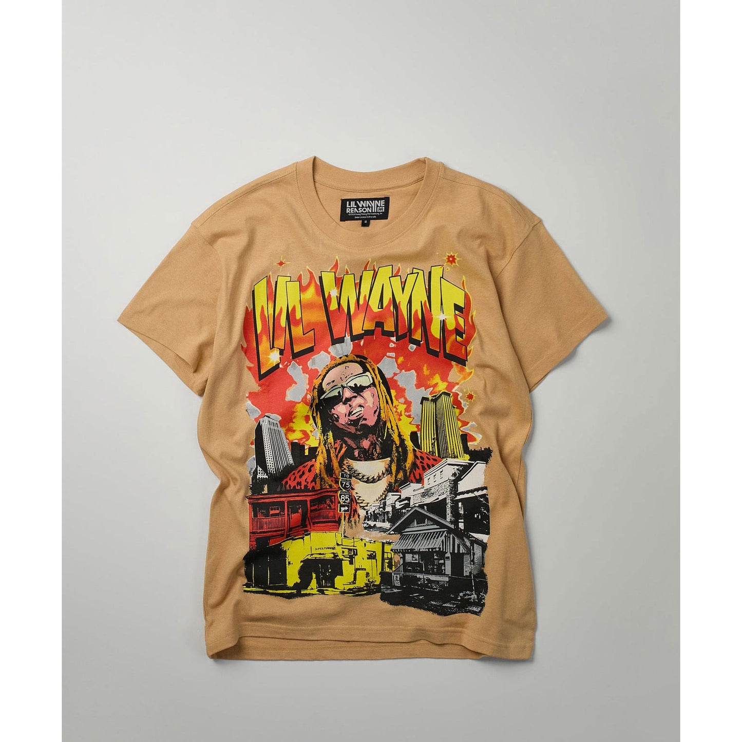 Lil Wayne New Orleans Khaki by Reason Clothing T-shirt