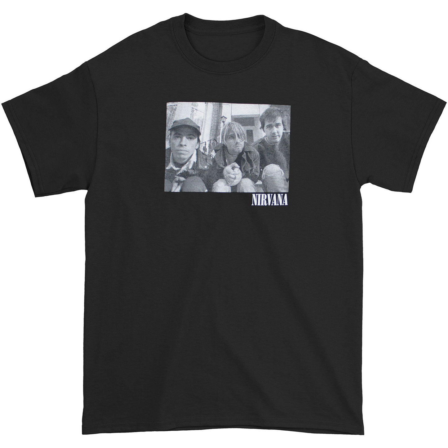 Nirvana Stairs Box Photo T-shirt Front