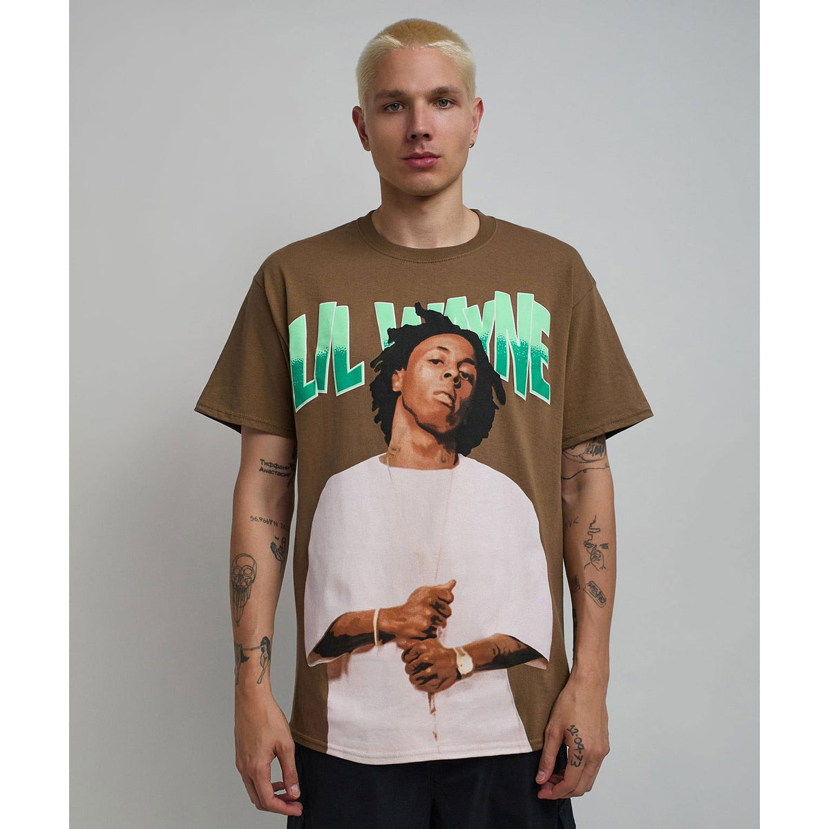 Lil Wayne Tha Carter Brown by Reason Clothing T-shirt Front