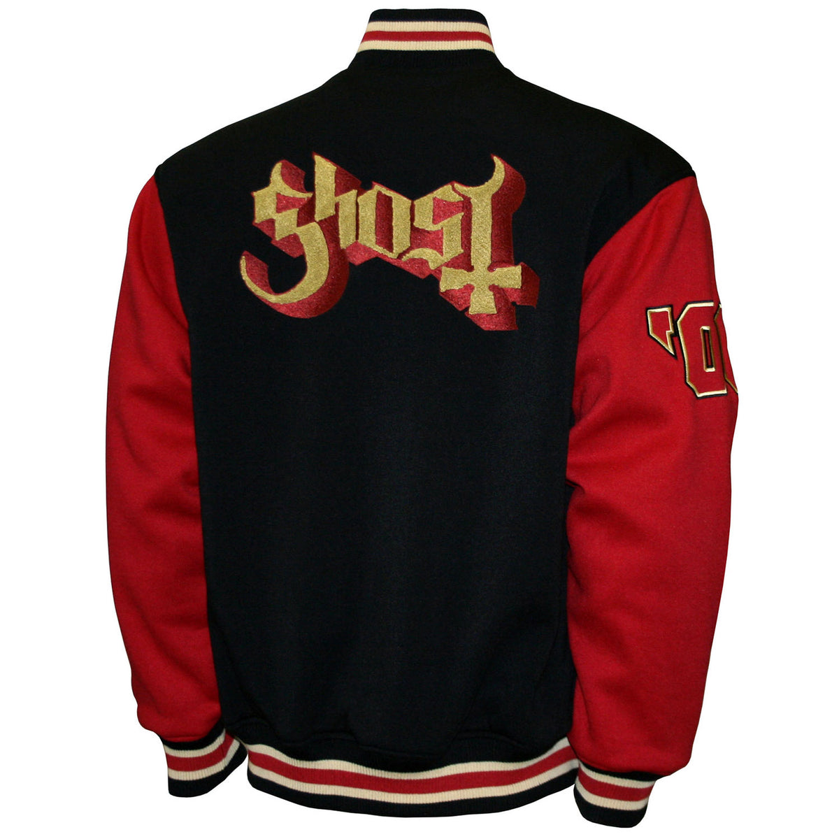 Ghost Varsity Fleece Jacket Varsity Jacket Back
