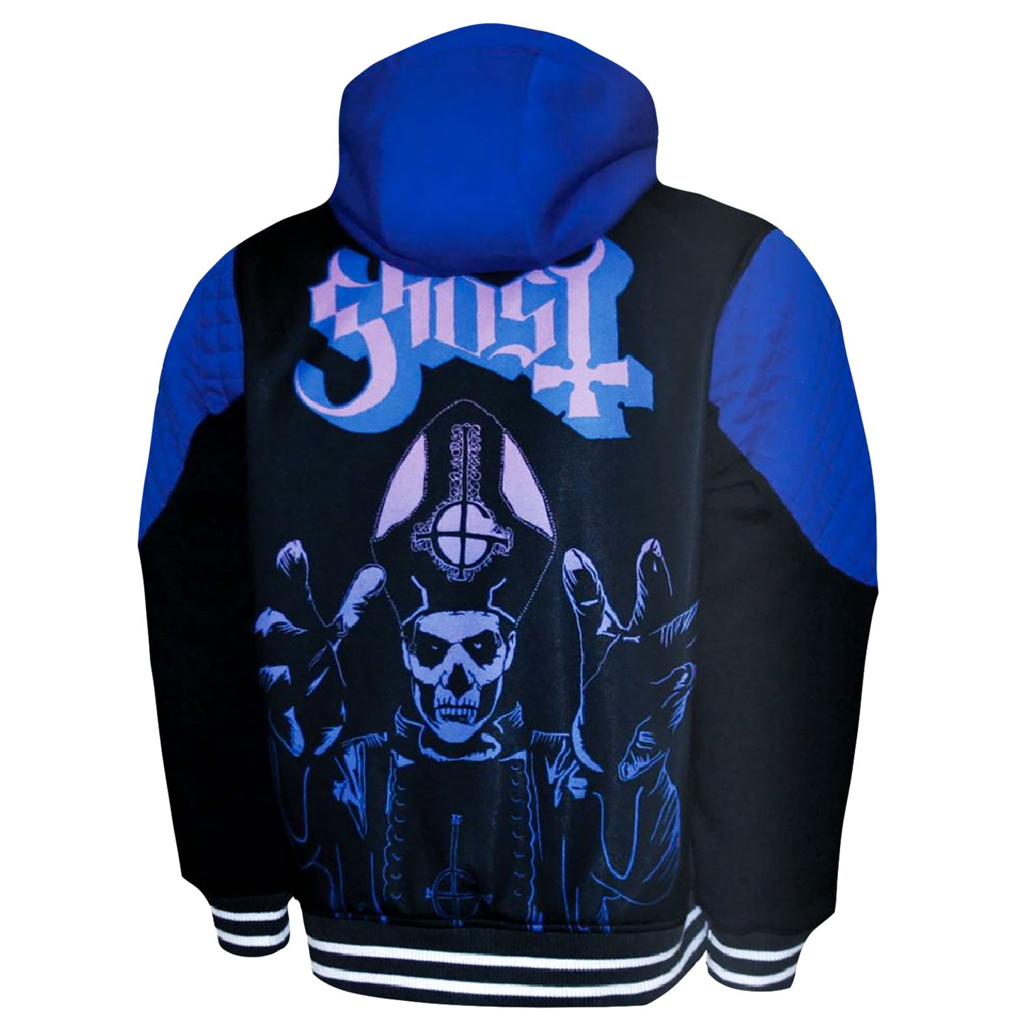 Double Knit Hoodie Zippered Hooded Sweatshirt