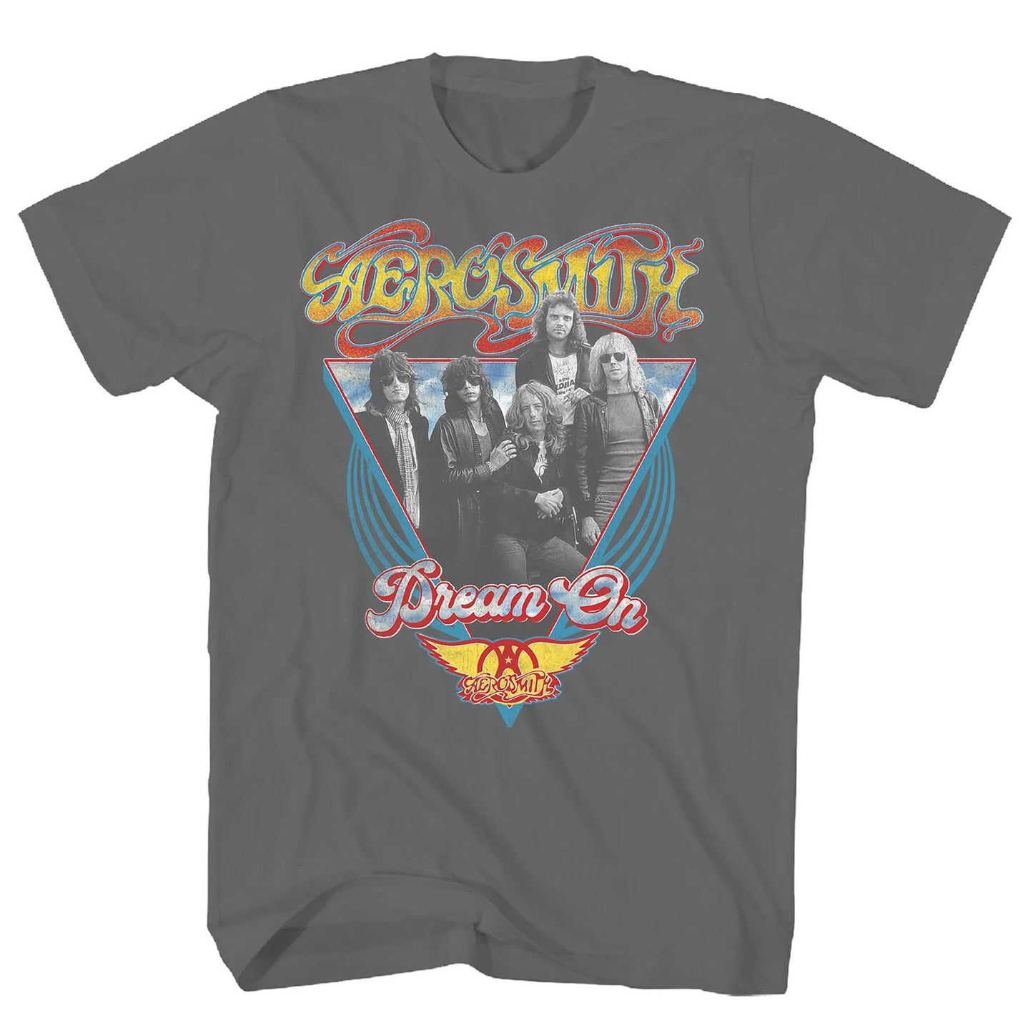 Aerosmith Dream On Triangle Vintage T-shirt Front