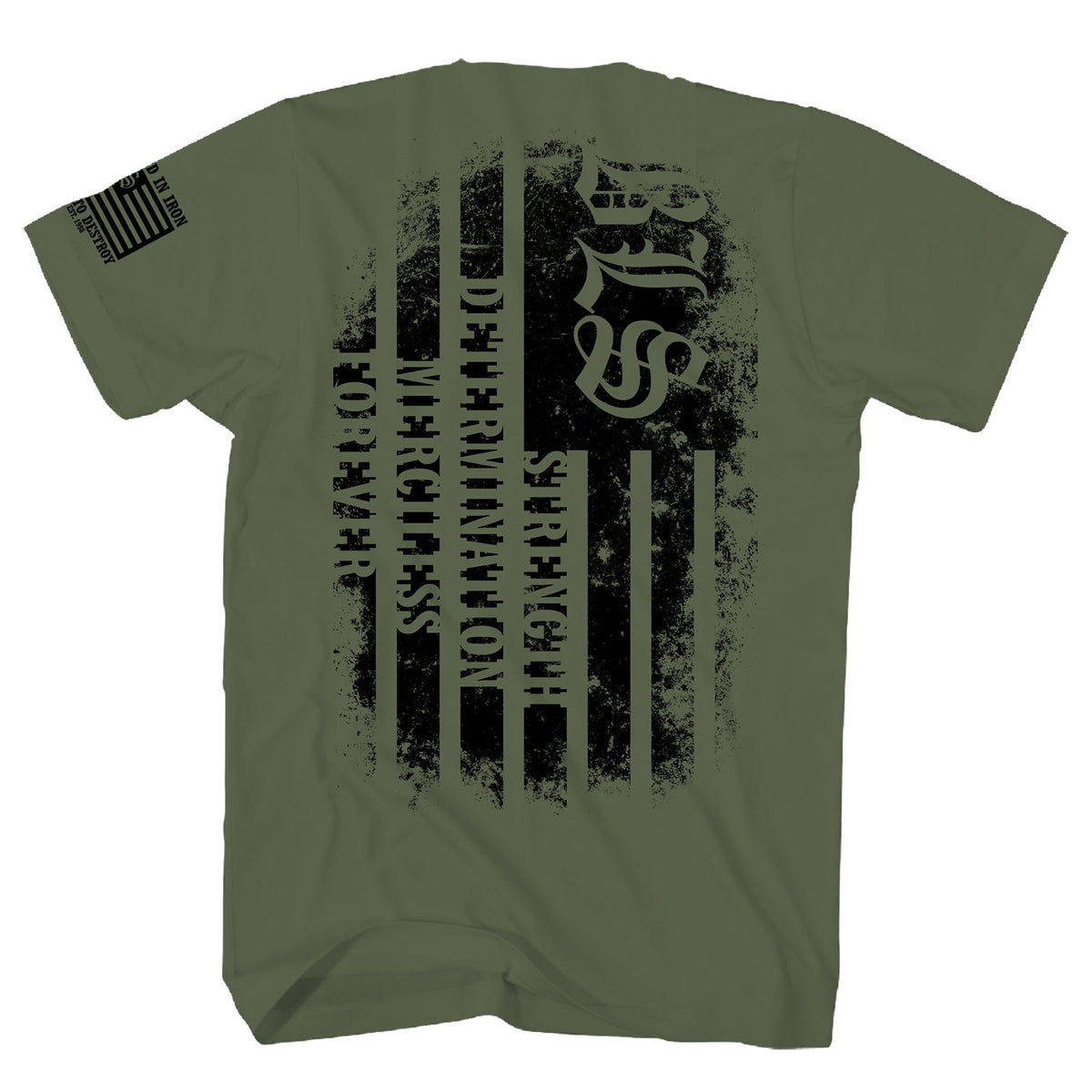 Black Label Society Flag T-shirt Back