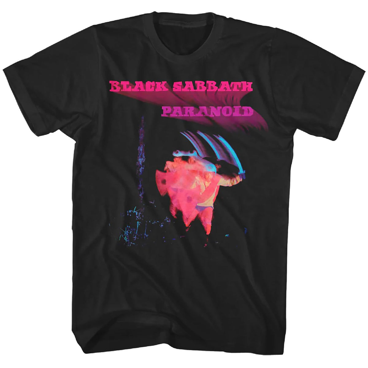 Black Sabbath Paranoid Motion Trails T-shirt Front