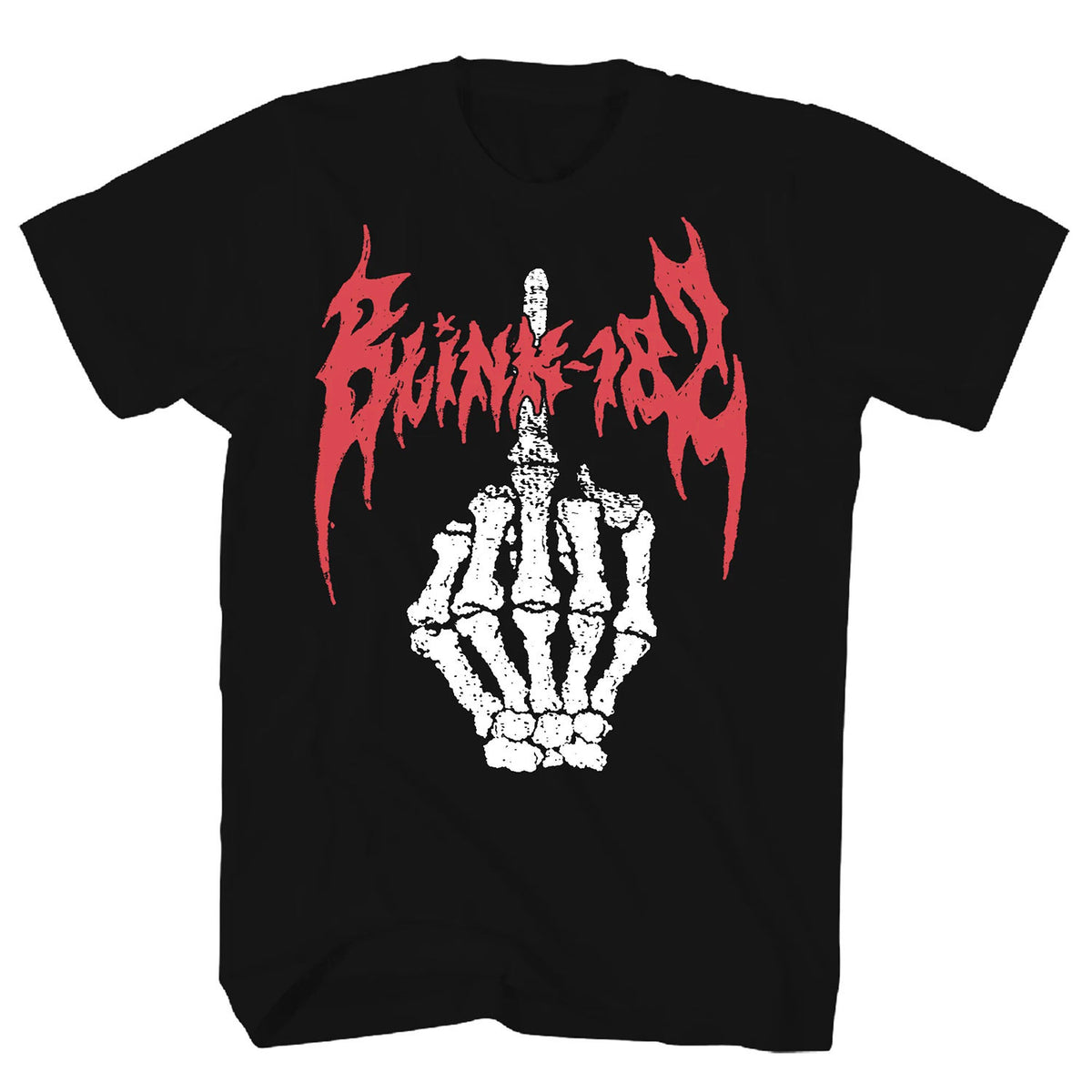 Blink 182 Skeleton Finger T-shirt Front