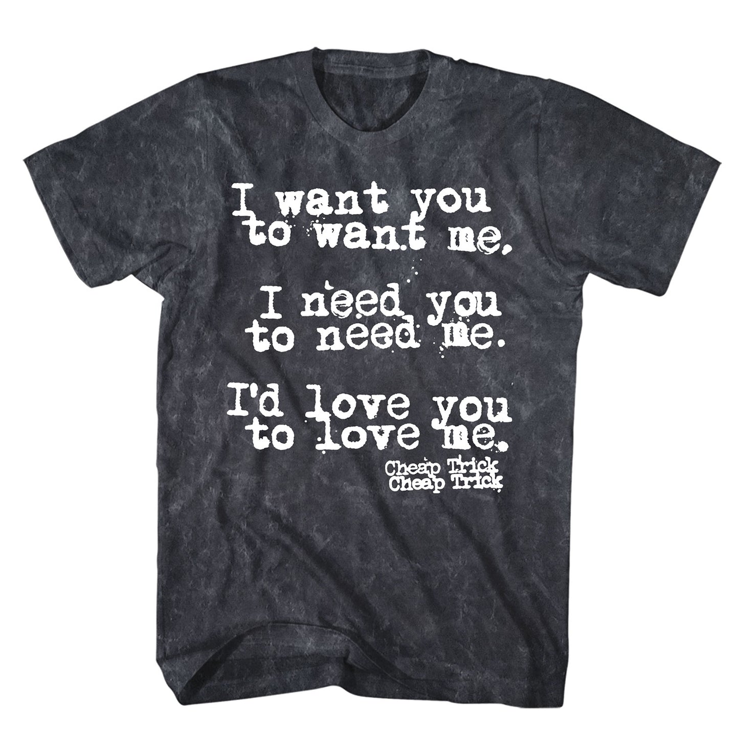 Cheap Trick I Want You Mineral Wash T-shirt Front