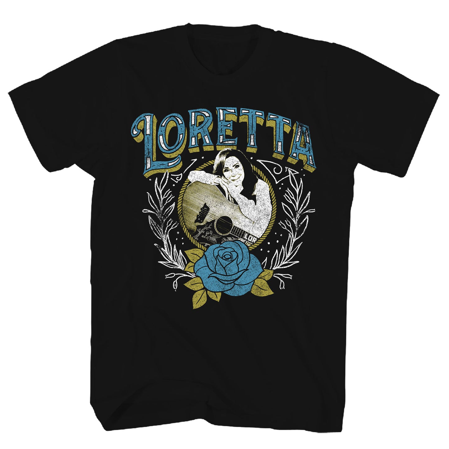 Loretta Lynn Photo Rose T-shirt Front