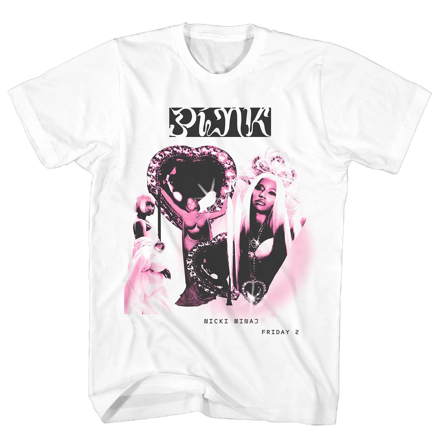 Nicki Minaj Heart Collage Friday 2 T-shirt Front