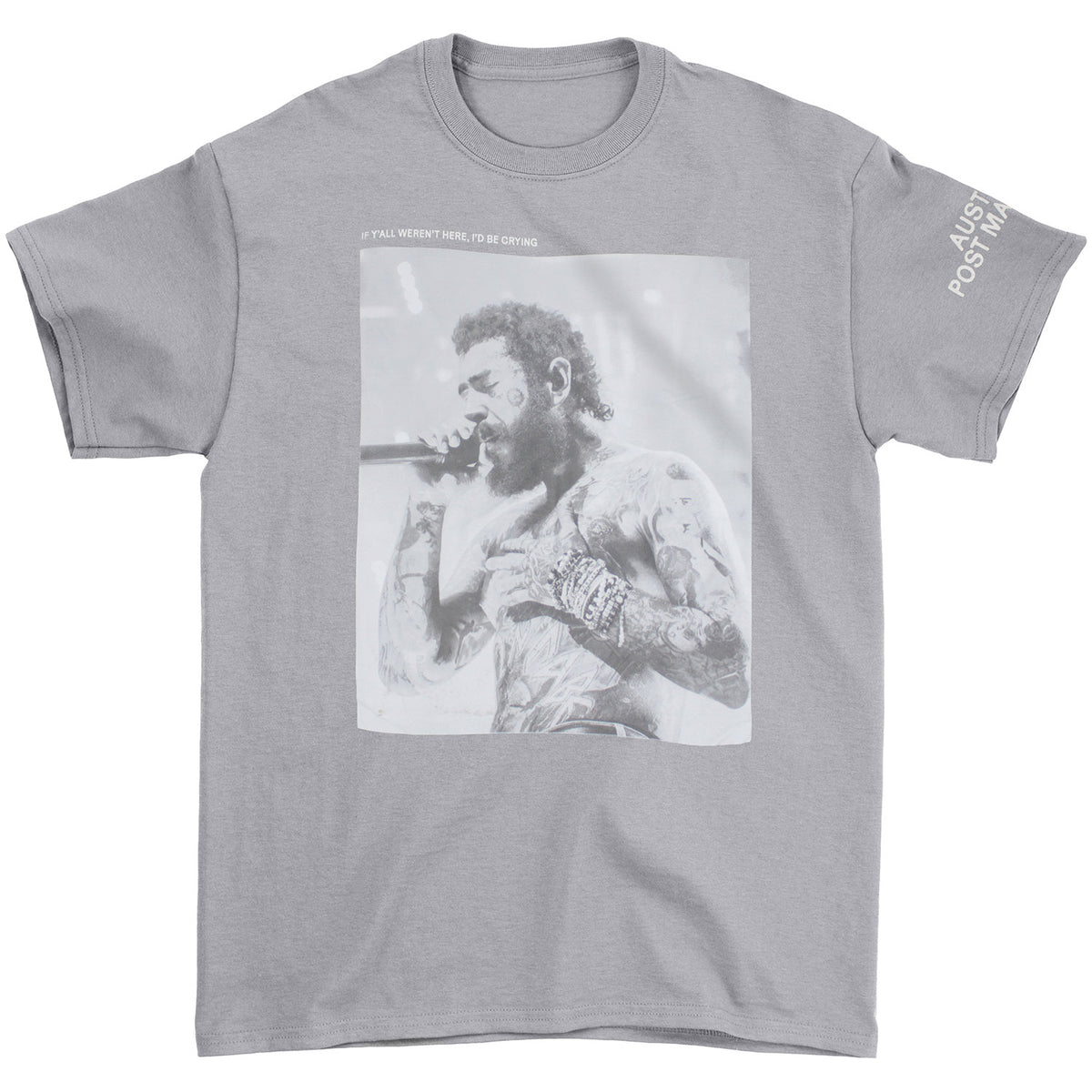 Post Malone Photo On Gravel T-shirt Front